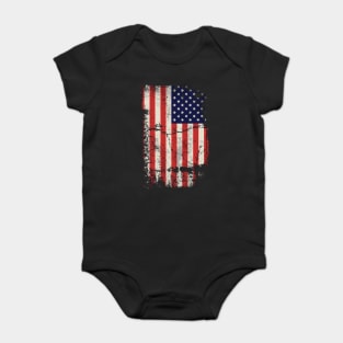 USA Flag Baby Bodysuit